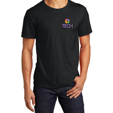 Black TECH T-Shirt with Pocket Logo