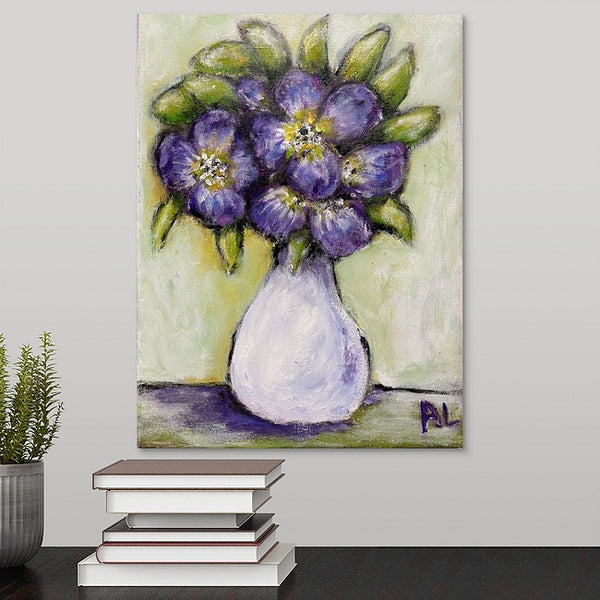 "Purple Perfection" Original Painting by Amanda Lansdowne