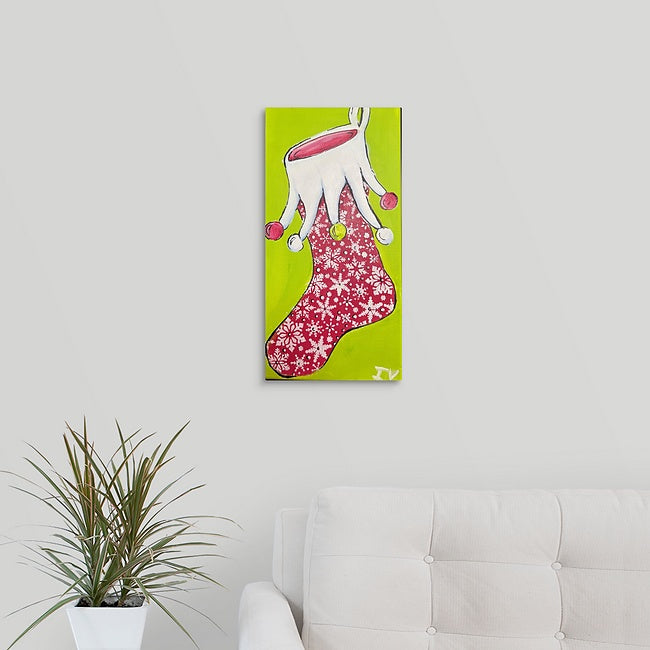 "Snowflakes & Bobbles" Original Painting by Inez Vieyra