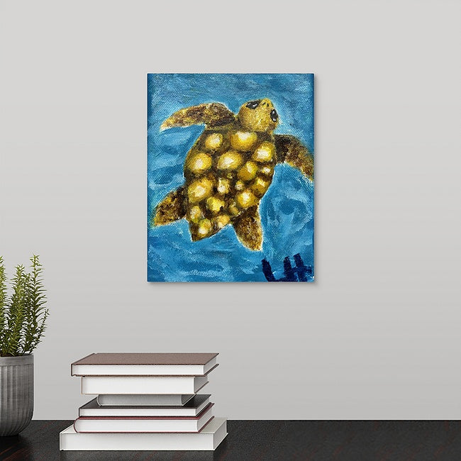 "Steven the Sea Turtle" Original Painting by Lori Hemphill