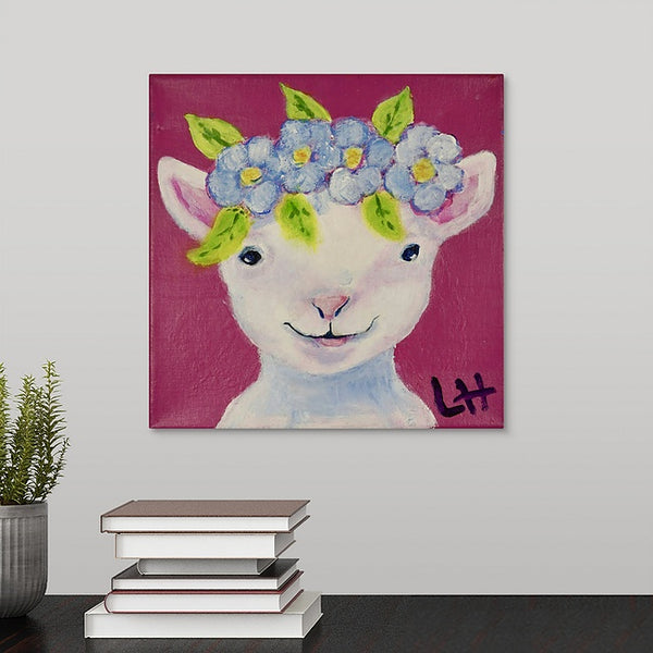 "The Happy, Merry, Lamb" Original Painting by Lori Hemphill