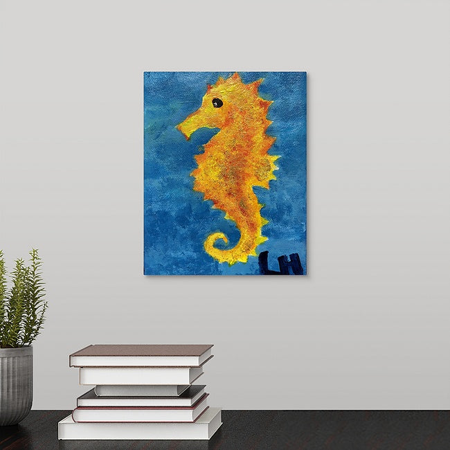 "The Sunny Seahorse" Original Painting by Lori Hemphill