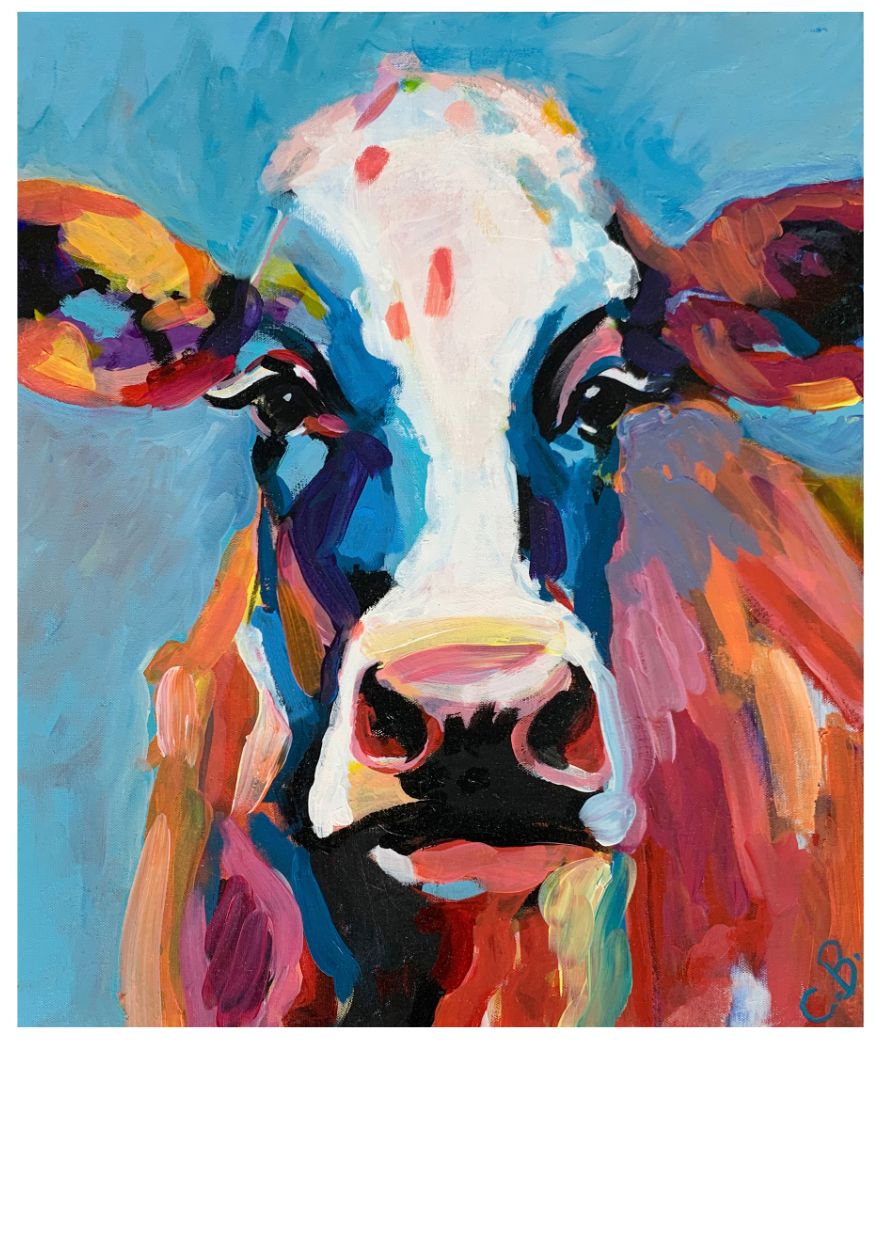 "Fancy" original painting by Christina Bradfield