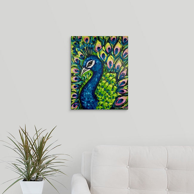 "Whimsical Peacock" Original Painting by Donald Wilson