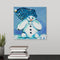 "Aqua the Snowman" Original Painting by Carissa Dunbar