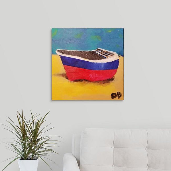 "Boat on the Sand" Original Painting by Dennis Blick