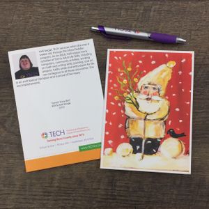 "Santa's Snow Bird" Card by Kelli Bringle