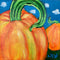 "State Fair Pumpkins" Original Painting by Lisa DeVault