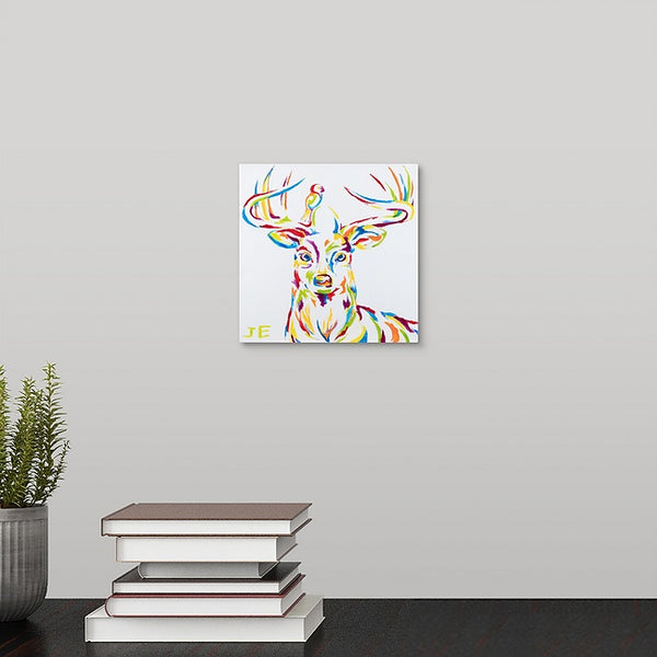 "Deer of Many Colors" Mini Print by Jeff Emrick