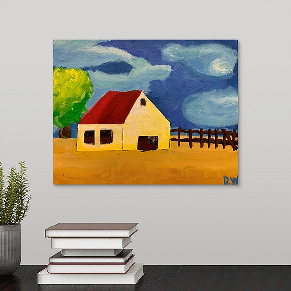 "Farm in the Country" Original Painting by Donald Wilson