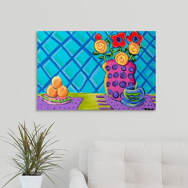 "Flowers with Grapefruit" Print by Inez Vieyra