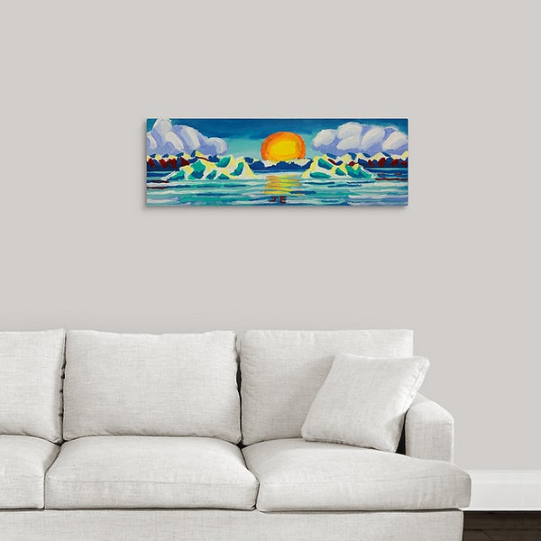 "Glacier & Mountains" Original Painting by Jeff Emrick