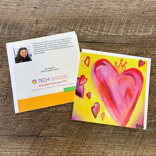 "My Valentine" Card by Natalie Hopkins