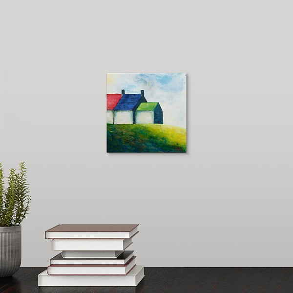 "Irish Cottages" Mini Print by Laurie Jarrett