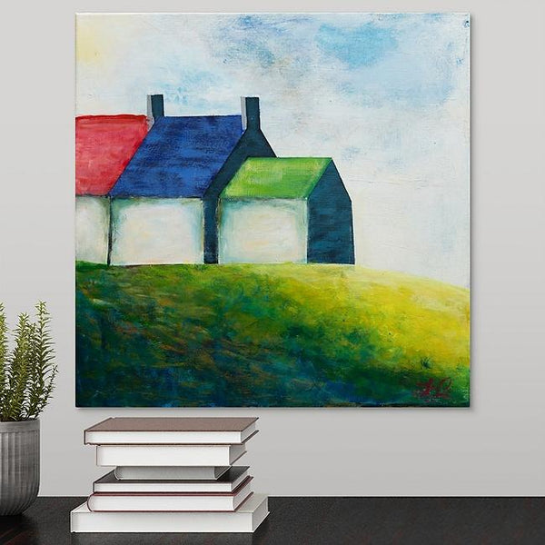 "Irish Cottages" Print by Laurie Jarrett