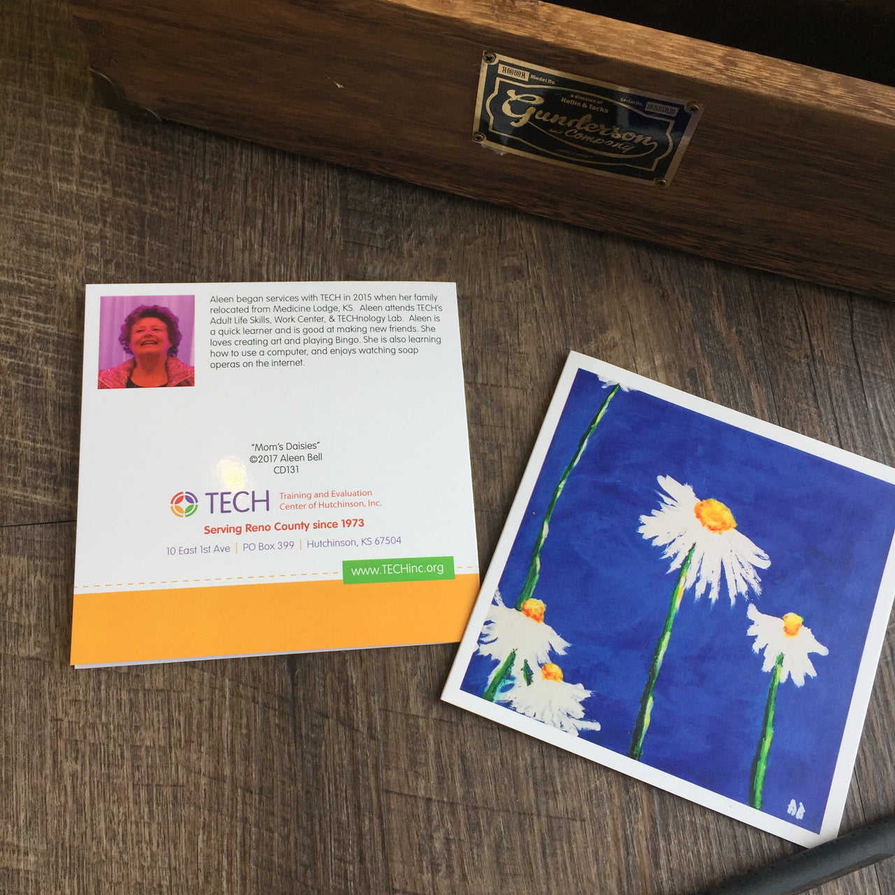 "Mom's Daisies" Card by Aleen Bell
