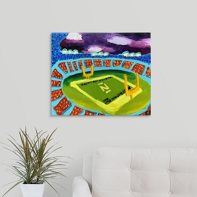 "Navy Football Field" Original Painting by Casey McLain TECH Art Gallery