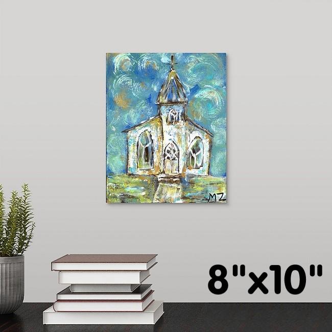 "Old Church on the Hill" Print by Michelle Zahn
