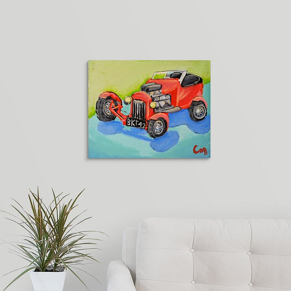 "Old Hot Rod" Original Painting by Casey McLain