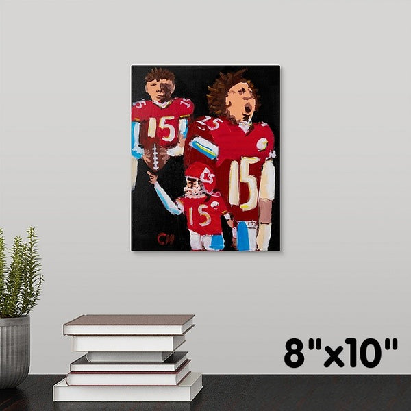 "Patrick Mahomes" Print by Casey McLain