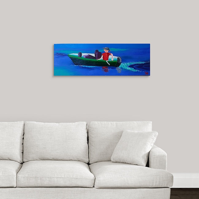 "Stan's Fishing Boat II" Original Painting by Stan Balman
