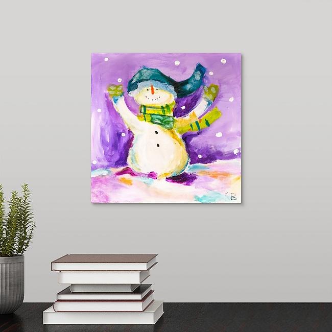 "Christmas Snow Woman" Print by Kelli Bringle