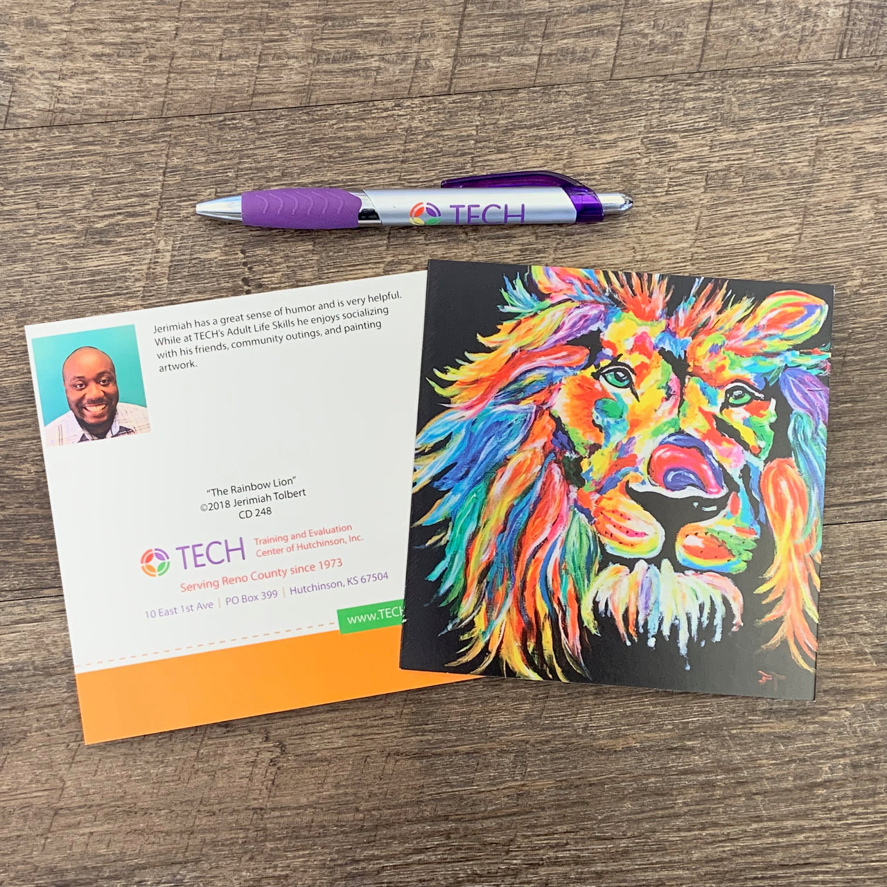 "The Rainbow Lion" Card by Jerimiah Tolbert