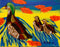 "Fall Ducks" Original Painting by Inez Vieyra
