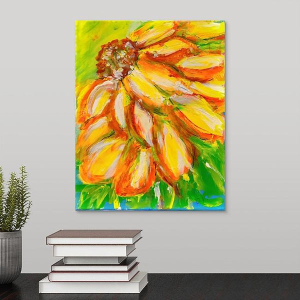 "Violet's Sunflower" Print by Robin Martinez