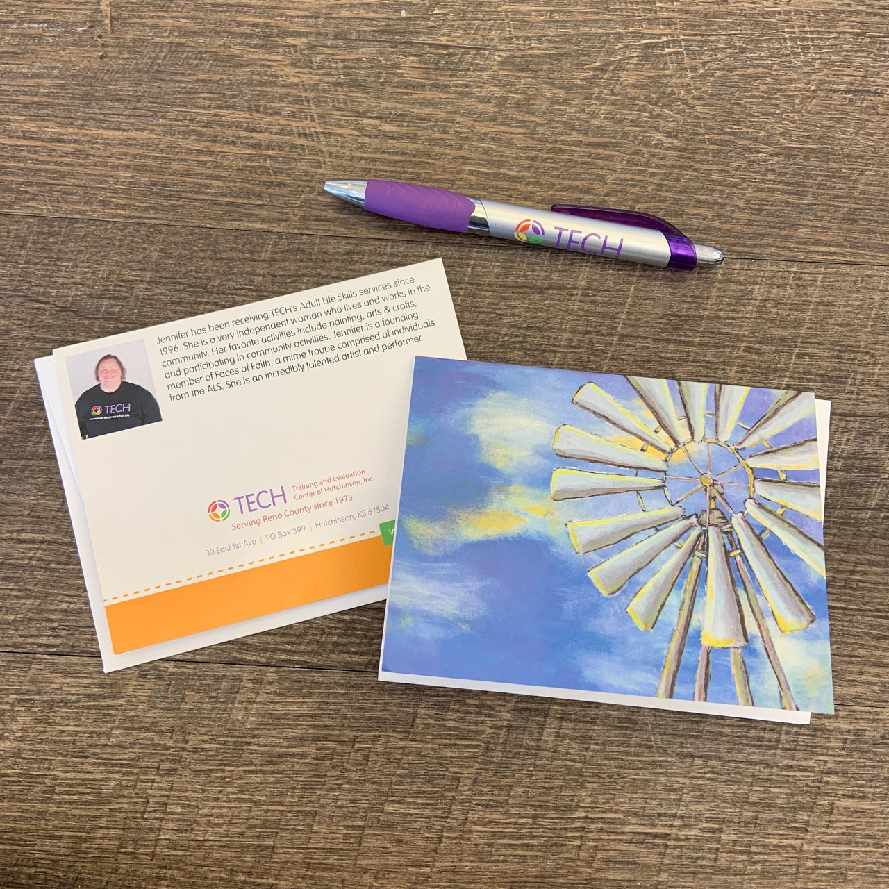 "Country Windmill" Card by Jennifer Walton