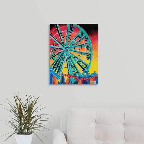 "Wheel of the Circus" Print by Dee Hermes