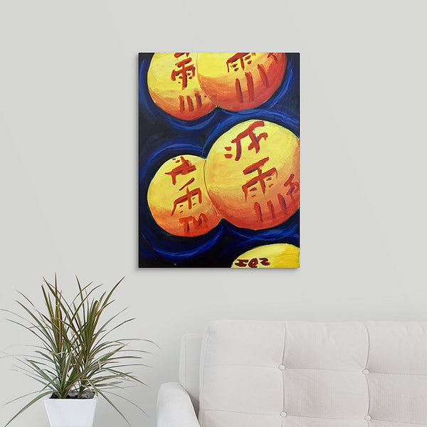 "Winter Lanterns" Original Painting by Inez Vieyra